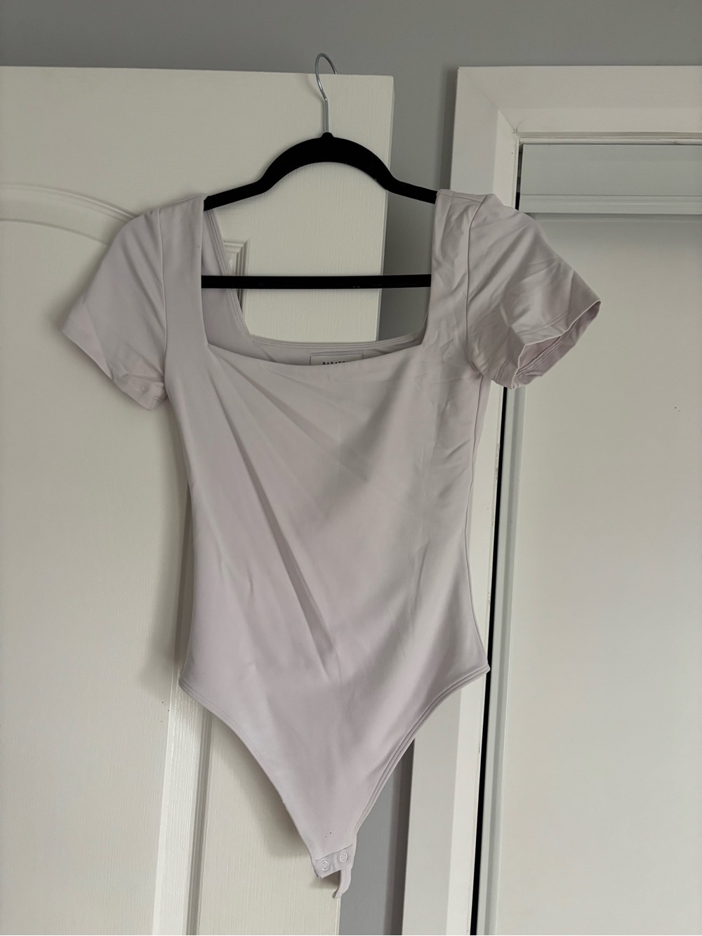 Babaton Square-Neck Short Sleeve Bodysuit